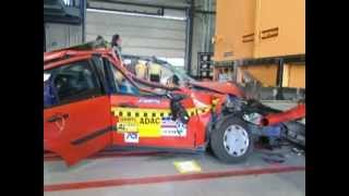 Crashtest Rear underrun protection systems of heavy goods vehicles [upl. by Latricia]