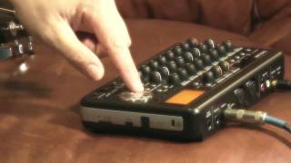 TASCAM D008EX COMPLETE TUTORIAL 1 SETUP GAIN RECORDING [upl. by Pardo]