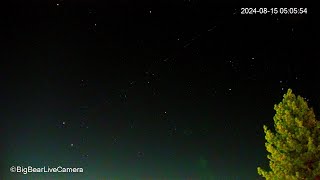 Starlink Satellites Train view from Big Bear Lake CA SpaceX [upl. by Juetta966]