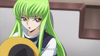 Code Geass Funny Lelouch and CC scene [upl. by Atinav]