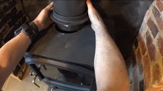 Wood burning stove installation detailed How to [upl. by Arzed39]