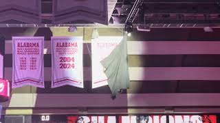 Alabama basketball Final Four banner reveal [upl. by Hailahk]