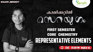 REPRESENTATIVE ELEMENTS IN MALAYALAMCORE CHEMISTRY  CALICUT UNIVERSITY FIRST SEMESTER EXAM [upl. by Zetneuq466]