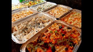 اربع انواع من سلطات بارده خلال تلات ساعات ⁩سلطة كنتاكي سلطات معكرونه Pasta amp Kentucky salad [upl. by Llesram]