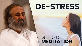 Guided Meditation for Stress Relief  Gurudev [upl. by Martell]