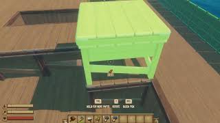 raft gameplay building a mansion part 2 [upl. by Mauer]