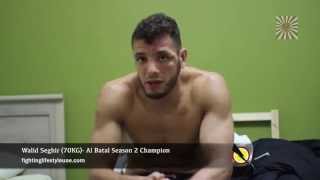 Al Batal  Walid Seghir lightweight 70 KG Champion talks Season 2 [upl. by Kcirred628]