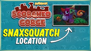 WHERE TO FIND THE SNAXSQUATCH AT SCORCHED GORGE  BUGSNAX  EASTER EGG LOCATION  CANDID CRYPTID [upl. by Meldoh453]