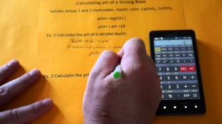 Calculating pH of a Strong Base [upl. by Fabrin556]