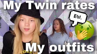 Twin Rates My Not My Style Outfits [upl. by Brunhilda]