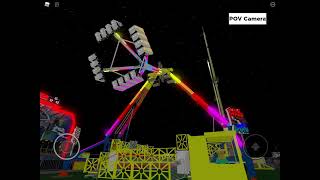 Roblox KMG freak out ride with very fast flashing LEDs halfway through the video￼ [upl. by Marjy639]