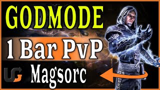 1 bar pvp build META ESO magicka sorcerer pvp build 1 bar Scions of Ithelia [upl. by Nayb]