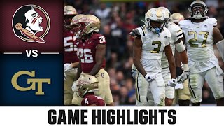 Florida State Seminoles vs Georgia Tech Yellow Jackets Game Highlights  2024 ACC Football [upl. by Elsi]