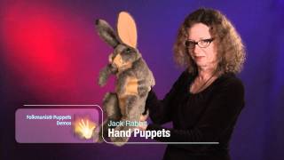 Folkmanis® Jack Rabbit Puppet Demo  Retired [upl. by Raffarty82]