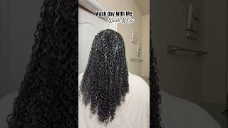 washday hairroutine hairtutorial naturalhaircare washngo longnaturalhair subscribe [upl. by Lindblad684]