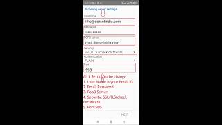 Bluemail Email Setting for Mobile [upl. by Akinoj696]