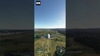 MSFS2020 Douglas landing at Ramstein AFB using Thrustmaster captain pack flightsimulator gaming [upl. by Adnarem232]