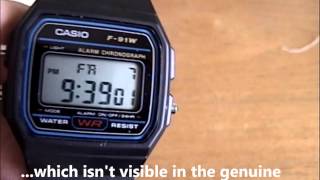 Fake Casio F 91W [upl. by Einnaej]