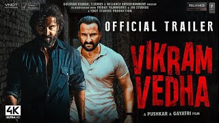 Vikram Vedha  Official Trailer  Hrithik Roshan Saif Ali Khan Radhika Apte  vikram vedha teaser [upl. by Epilihp114]