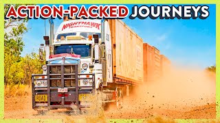 ActionPacked Trucking Journeys  ONE HOUR of Outback Truckers [upl. by Ahsinal]