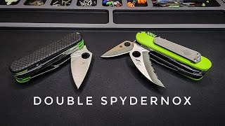 Double Spyderco blades on a Swiss Army Knife  YES [upl. by Nilorac]