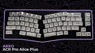 Affordable Ergo Keyboard  Akko ACR Pro Alice Plus Review [upl. by Gardiner]