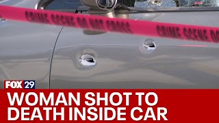 Woman shot to death while sitting inside car in Philadelphia Police [upl. by Campagna]