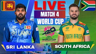 🔴 Live Sri Lanka vs South Africa T20 World Cup Match 4 Live Match Score  SL vs SA match Today [upl. by Laitselec413]