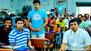 Vijay amp Sathyan Class Room Hilarious Comedy Scene  Best Scenes In Tamil Movie  Full HD [upl. by Yelsehc]