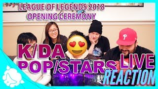 KDA POPSTARS Opening Ceremony REACTION  League of Legends 2018 World Championship [upl. by Enaasiali142]