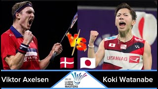 Viktor axelsen DEN vs Koki watanabe JPN  CHINA MASTERS 2024 [upl. by Sina]