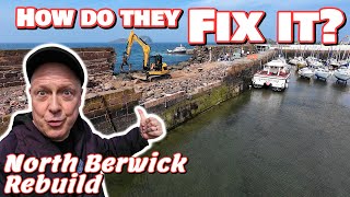 FIXING Natures FURY  How theyre repairing North Berwick Harbour [upl. by Idnew]