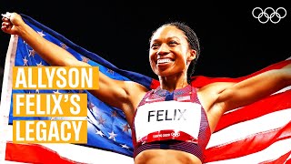 Allyson Felix  The Greatest of AllTime 🇺🇸🏃‍♀️ [upl. by Gilson]