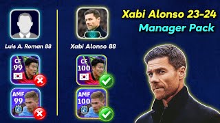 New Xabi Alonso 2324 Manager Pack 🔥😍  Really Worth for 500 Coins  eFootball 24 [upl. by Acira911]