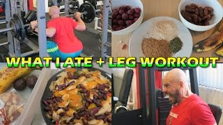 Full Day Of Eating  Leg Workout [upl. by Phira]