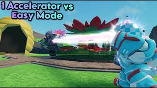 1 Accelerator vs Easy Mode  Tower Defense Simulator [upl. by Nuzzi]