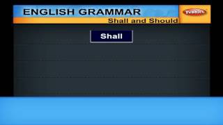 Shall and Should  Learn English Grammar for kids  English Learning [upl. by Enohs704]