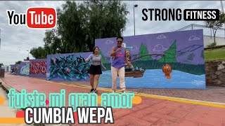 cumbia wepa 😎💯🕺 soystrongfit choreography zumba dance cumbia wepa [upl. by Onavlis]