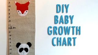 DIY Baby Growth Chart [upl. by Blinny408]