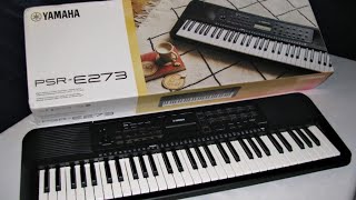 Yamaha keyboard Psr 273 unboxing video [upl. by Eniladam632]