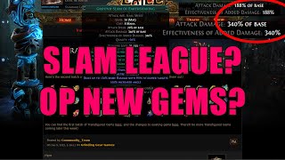 Comparing The New Transfigured Gems 2  2x Damage Ground Slam Nerfs  PoE 323 [upl. by Lehcor]