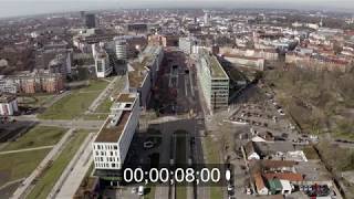 Kombilösung im Verlauf der Kriegsstraße in Karlsruhe im Bundesland BadenWürttemberg Deutschland [upl. by Akilat]