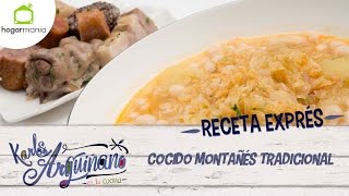 Receta Exprés Cocido montañés tradicional [upl. by Alliw]