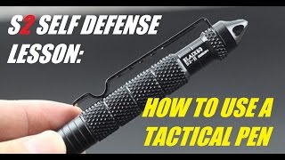 How To Use A Tactical Pen For Self Defense [upl. by Elyag]