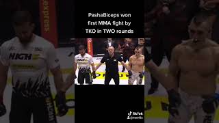 PashaBiceps Won His First MMA Fight by TKO in 2 Rounds [upl. by Acinoj]