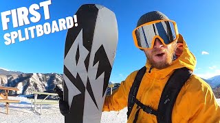 First Day on My New Splitboard  Jones Solution Splitboard [upl. by Mullins143]