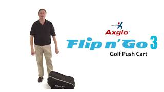 AxgloFlipnGo3 FourWheelGolfPushCart [upl. by Corell]