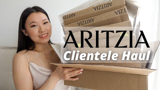 HUGE ARITZIA TRY ON HAUL ✨  Aritzia Clientele Sale 2022 [upl. by Imerej]