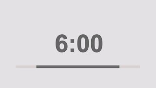 6 minutes countdown timer [upl. by Kolivas]