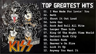 KISS Greatest Hits Full Album  Best Songs Of KISS  Top 12 KISS Songs [upl. by Fabiano]